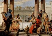 Giovanni Battista Tiepolo Das Bankett der Cleopatra oil painting